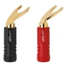 Image de QED Airloc Standard - Connecteur pour haut-parleur - fourchette prise - noir, rouge (pack de 20)