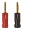Image de QED Screwloc - Connecteur pour haut-parleur - prise banane prise - noir, rouge (pack de 4)