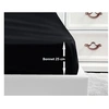 Image de Drap Housse 100% coton 140x190x25 cm - Noir