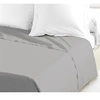 Image de Drap Plat 100% coton 240x300 cm gris clair