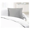 Image de LOVELY HOME Lot de 2 Taies d'Oreillers 100% coton 63x63 cm gris clair