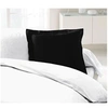 Image de Lot de 2 Taies d'Oreillers 100% coton 63x63 cm - Noir