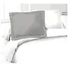 Image de Lot de 2 Taies d'Oreillers 100% coton 50x70 cm gris clair