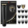 Image de Remington Tondeuse Barbe et Cheveux [Tond Rase Stylise] T-Series (Lame T, Performance & Précision Pro, 9 Sabots ajustables 1,5-25mm, Secteur/Sans fil,Wet&Dry, Autonomie 5H) Tondeuse électrique MB7050 en occasion ou reconditionné