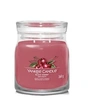 Image de Bougie signature cerise griotte modèle moyen - - Rose - Verre