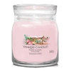 Image de Bougie signature Fleurs du désert modèle moyen - - Rose - Cire