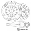 Image de Kit D'Embrayage Adm530103 Blue Print Blue Print Adm530103 Mazda