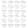 Image de Olympia Athena Tasses empilables 200ml (lot de 24), porcelaine blanche, résistantes aux éclats, compatibles avec la soucoupe CC202, passent au micro-ondes/lave-vaisselle, CC200 en occasion ou reconditionné