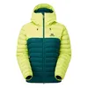 Image de Mountain Equipment - Superflux Women's Jacket - Doudoune femme Deep Teal / Fresh Green - UK 10