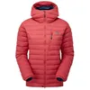 Image de Mountain Equipment - Earthrise Hooded Jacket - Doudoune femme Rosewood - UK 16