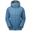 Image de Mountain Equipment - Earthrise Hooded Jacket - Doudoune femme Stellar Blue - UK 16