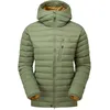 Image de Mountain Equipment - Earthrise Hooded Jacket - Doudoune femme Four Leaf Clover - UK 8