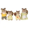 Image de 5 Figurines Famille Ecureuil Roux