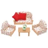 Image de Canape 2 Fauteuils Et Table Basse - Sylvanian Meubles Et Accessoires