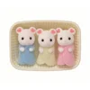 Image de Triples Souris Marshmallow - Sylvanian Personnages Et Tenues