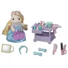 Image de Sylvanian Families - Le Salon Coiffure - La maman Poney et son kit de coiffure - 5644 - Figurines Prêt à Jouer - Mini Poupées en occasion ou reconditionné