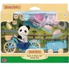 Image de Poupée La Fille Panda, Son Velo Et Sa Remorque