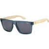 Image de O'Neill Men's Polarized Sunglasses - Matte dark blue/Bamboo/Solid brown Lens - ONHARWOOD2.0-105P size 57-17-142 mm  en occasion ou reconditionné