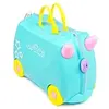 Image de Valise Licorne Una avec Autocollants Bleu 18 L 4 roues