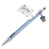Image de Stylo à Bille 14cm avec Breloque Blason Serdaigle et Embouts Chromés Bleu