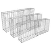 Image de Lot de 6 Paniers de Gabions Argentés en Acier Galvanisé 100 x 95 x 30cm