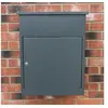 Image de Boîte à Parcels Murale Gris 58 cm Sécurisée Large Colis Lettres 5 Clés INCLUS