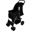 Image de Poussette Noire Pliable pour Chien Chat Animaux de Compagnie - Max 15KG