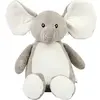 Image de Peluche zippée Mumbles Éléphan Gris TU MM558-Grey