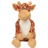 Image de Peluche zippée Mumbles Giraffe Marron TU MM564-Brown