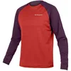Image de Endura - SingleTrack Fleece - Maillot VTT homme Aubergine - M