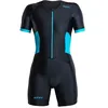 Image de Zone3 - Activate Manches Courtes Full Zip - Trifonction femme Noir / Turquoise - XS