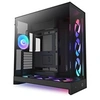 Image de NZXT H9 Flow RGB+ (2025) Dual-Chamber Mid-Tower Case w/ RGB Fans & Controller - All Black