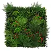 Image de Panneau Mural Végétal Artificiel 1 x 1 m Mira Feuillage Décor Jardin Maison