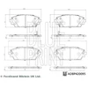 Image de Jeu De Plaquettes De Frein, Frein À Disque Adbp420095 Blue Print Blue Print Adbp420095 Mazda
