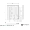 Image de Filtre D'Habitacle Adbp250094 Blue Print Blue Print Adbp250094 Maxus