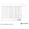 Image de Filtre D'Habitacle Adbp250095 Blue Print Blue Print Adbp250095 Mg