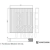 Image de Filtre D'Habitacle Adbp250098 Blue Print Blue Print Adbp250098 Hyundai;Kia
