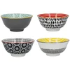 Image de Kitchencraft Ensemble De 4 Bols Aux Designs Monochromes One Size