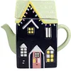Image de KitchenCraft Théière en céramique de la collection Casse-Noisette, 1,2 L, boîte cadeau, bleu marine en occasion ou reconditionné