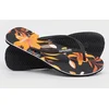 Image de Superdry Femme Logo En Relief Vintage Classiques Tongs, Noir & Orange, Pointure: M