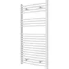 Image de Radiateur sèche-serviettes blanc 566W 1 100mm x 600mm Flomasta