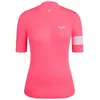 Image de Rapha - Women's Core Lightweight Jersey - Maillot vélo femme High-Vis Pink / White - XS