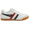 Image de Gola - Harrier Leather - Chaussures lifestyle homme White / Navy / Red - 41