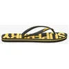 Image de Superdry Femme Logo En Relief Vintage Tongs, Noir & Jaune - Taille: S