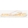 Image de Superdry Femme Logo En Relief Vintage Tongs, Blanc & Orange - Pointure: S