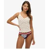 Image de Superdry Femme Bas de Bikini Vintage Logo Recyclé Multiple Colours Taille: 36