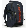 Image de Superdry Femme Logo Brodé Sac à Dos Tarp, Bleu Marine & Orange