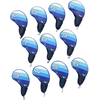Image de Mizuno Set de capuchons pour clubs Tour Iron 2025, blanc/bleu