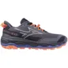 Image de Mizuno - Wave Mujin 11 - Chaussures trail femme Blue Granite / Silver / Striking Coral - 37