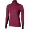 Image de Mizuno - Tech Thermal Charge Half Zip Long Sleeve Tee - T-shirt femme Dark purple - M